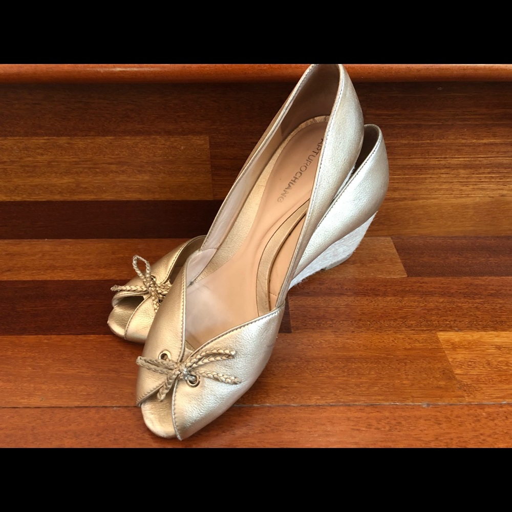 Arturo Chiang open toe wedge heel shoes - Picture 2 of 5